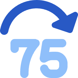 Button Jump Forward 75 Icon from Core Flat Set