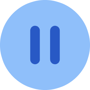 Button Pause Circle Icon from Core Flat Set