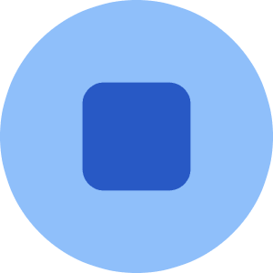 Button Stop Circle Icon from Core Flat Set