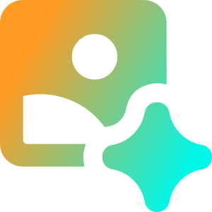 Ai Generate Landscape Image Spark Icon from Core Gradient - Free Set