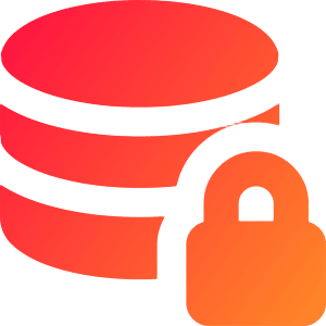 Database Lock Icon from Core Gradient - Free Set