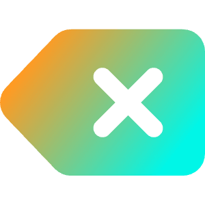 Delete Keyboard Icon from Core Gradient - Free Set
