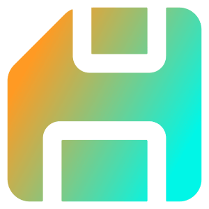 Floppy Disk Icon from Core Gradient - Free Set