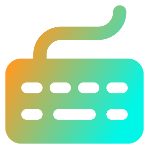Keyboard Icon from Core Gradient - Free Set