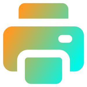 Printer Icon from Core Gradient - Free Set