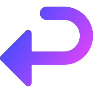 Return 2 Icon from Core Gradient - Free Set