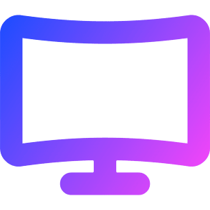 Screen Curve Icon from Core Gradient - Free Set