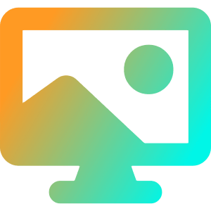 Screensaver Monitor Wallpaper Icon from Core Gradient - Free Set