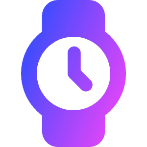 Watch Circle Time Icon from Core Gradient - Free Set