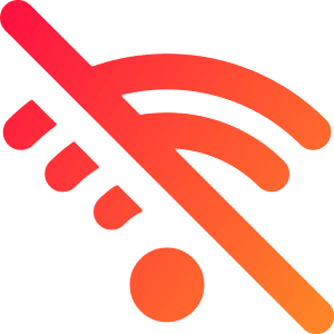 Wifi Disabled Icon from Core Gradient - Free Set