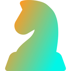 Chess Knight Icon from Core Gradient - Free Set