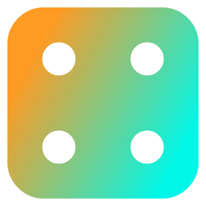 Dice 4 Icon from Core Gradient - Free Set