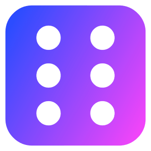 Dice 6 Icon from Core Gradient - Free Set