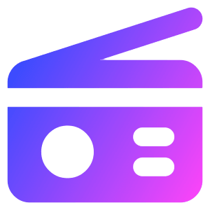 Radio Icon from Core Gradient - Free Set