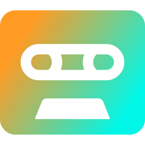 Tape Cassette Record Icon from Core Gradient - Free Set
