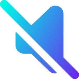 Volume Off Icon from Core Gradient - Free Set