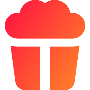 Popcorn Icon from Core Gradient - Free Set