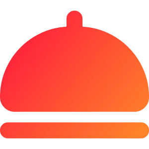 Serving Dome Icon from Core Gradient - Free Set