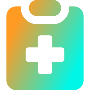 Checkup Medical Report Clipboard Icon from Core Gradient - Free Set