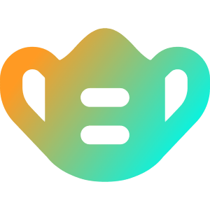 Flu Mask Icon from Core Gradient - Free Set