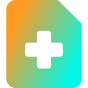 Medical Files Report History Icon from Core Gradient - Free Set