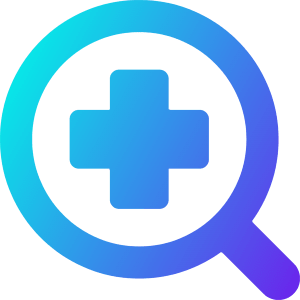 Medical Search Diagnosis Icon from Core Gradient - Free Set