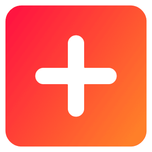 Add Square Icon from Core Gradient - Free Set