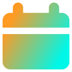 Blank Calendar Icon from Core Gradient - Free Set