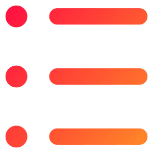 Bullet List Icon from Core Gradient - Free Set