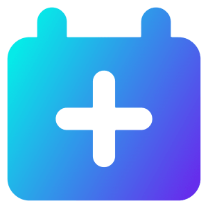 Calendar Add Icon from Core Gradient - Free Set