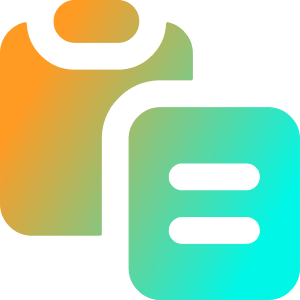Copy Paste Icon from Core Gradient - Free Set