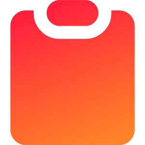 Empty Clipboard Icon from Core Gradient - Free Set
