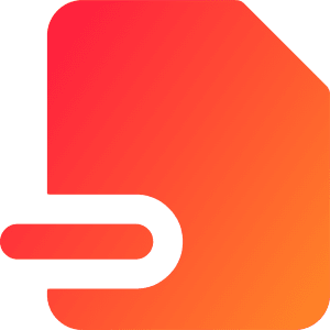 File Remove Alternate Icon from Core Gradient - Free Set