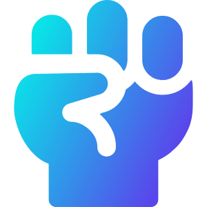 Fist Icon from Core Gradient - Free Set