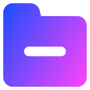 Folder Delete Icon from Core Gradient - Free Set