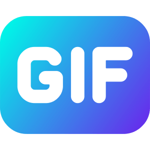 Gif Format Icon from Core Gradient - Free Set