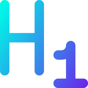 Heading 1 Paragraph Styles Heading Icon from Core Gradient - Free Set