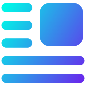 Insert Top Right Icon from Core Gradient - Free Set
