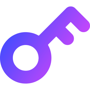 Key Icon from Core Gradient - Free Set