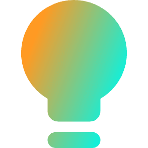 Lightbulb Icon from Core Gradient - Free Set