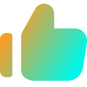 Like 1 Icon from Core Gradient - Free Set