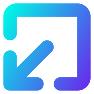 Line Arrow Minimize Window 1 Icon from Core Gradient - Free Set