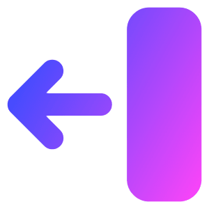 Line Arrow Move Left 2 Icon from Core Gradient - Free Set