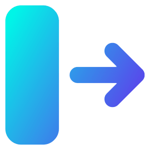Line Arrow Move Right 2 Icon from Core Gradient - Free Set