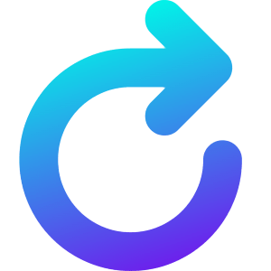 Line Arrow Rotate Right 1 Icon from Core Gradient - Free Set