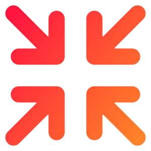 Line Arrow Shrink Icon from Core Gradient - Free Set