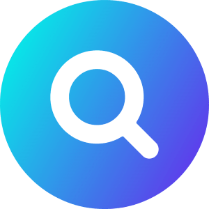 Magnifying Glass Circle Icon from Core Gradient - Free Set