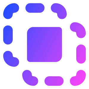 Pathfinder Square Intersect Icon from Core Gradient - Free Set
