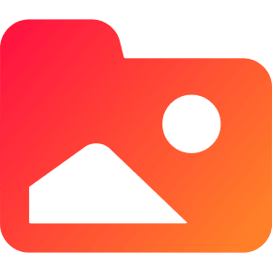 Pictures Folder Memories Icon from Core Gradient - Free Set