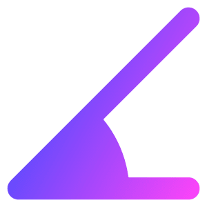 Rotate Angle 45 Icon from Core Gradient - Free Set